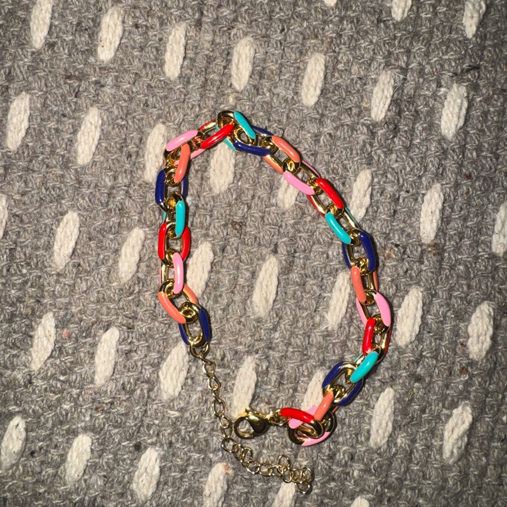 Beautiful multicolored enamel bracelet